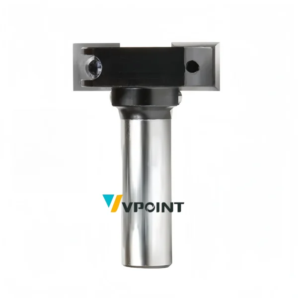 Dual-Blade Slab Leveler Bit with Hardened Carbide Edges for Precision CNC Machining