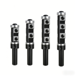 Double Bearings Flush Trim Router Bit with Carbide Inserts