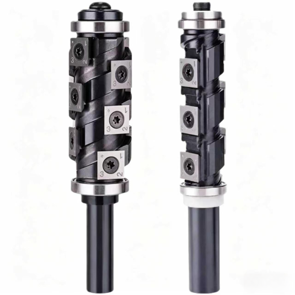 Spiral Flush Trim Router Bit with Double Bearing