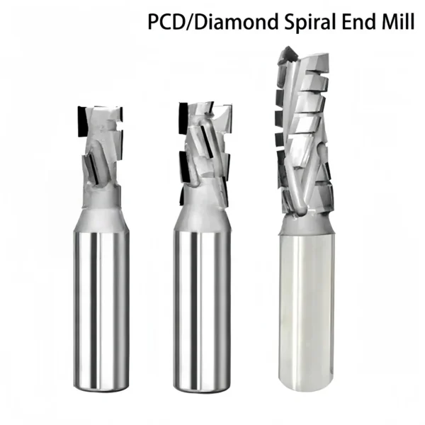 PCD Diamond Spiral Router Bits Z2+2