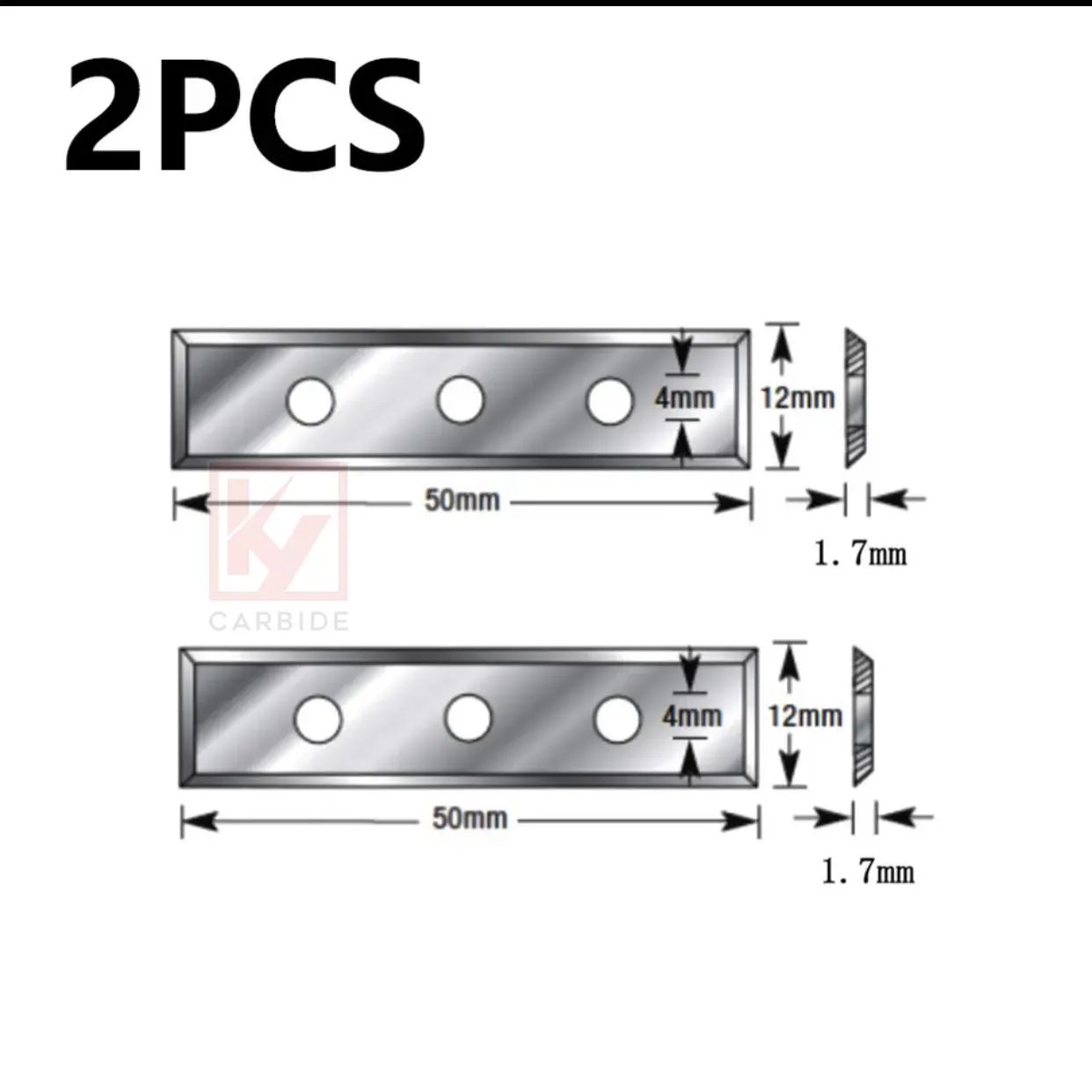 Double Bearings Spiral Flush Trim Router Bit 3 Holes