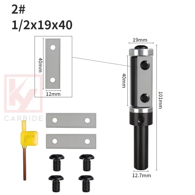 Double Bearings Spiral Flush Trim Router Bit