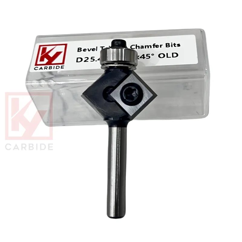 Chamfer Router Bits With Insert Knives