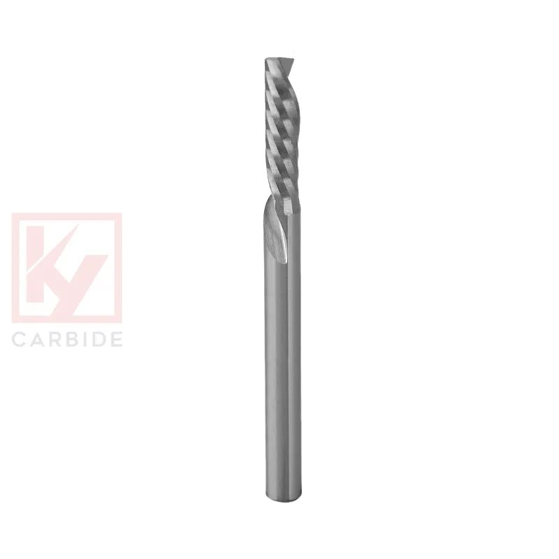 Single Spiral Flute Down Cut End Mill