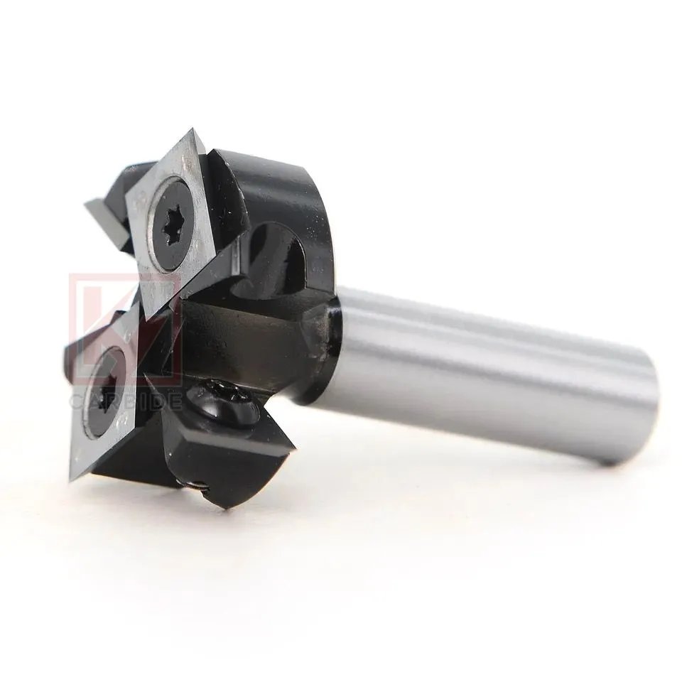 2+2 Flutes Cleaning Bottom Router Bit Wood with Carbide Insert