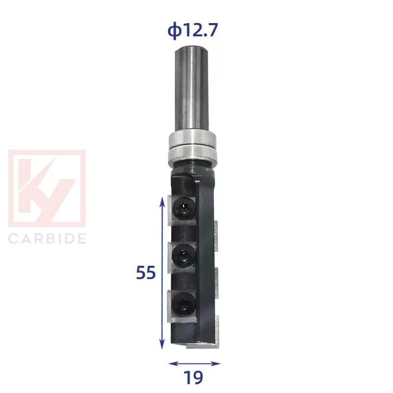 Top Bearing Straight Pattern Router Bit with Insert