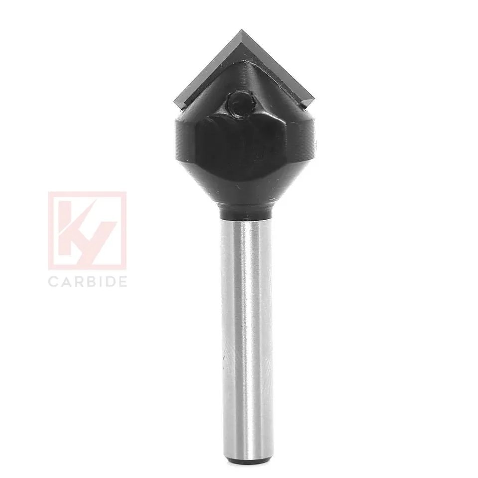 KY 90 Degree V Groove Router Bits With Carbide Inserts Knives