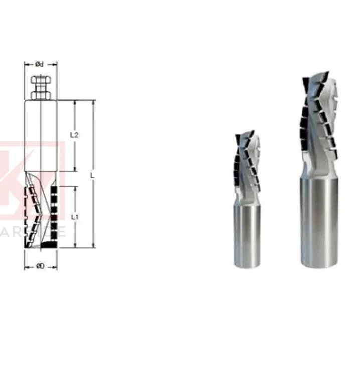 PCD Diamond Spiral Router Bits Z3+3