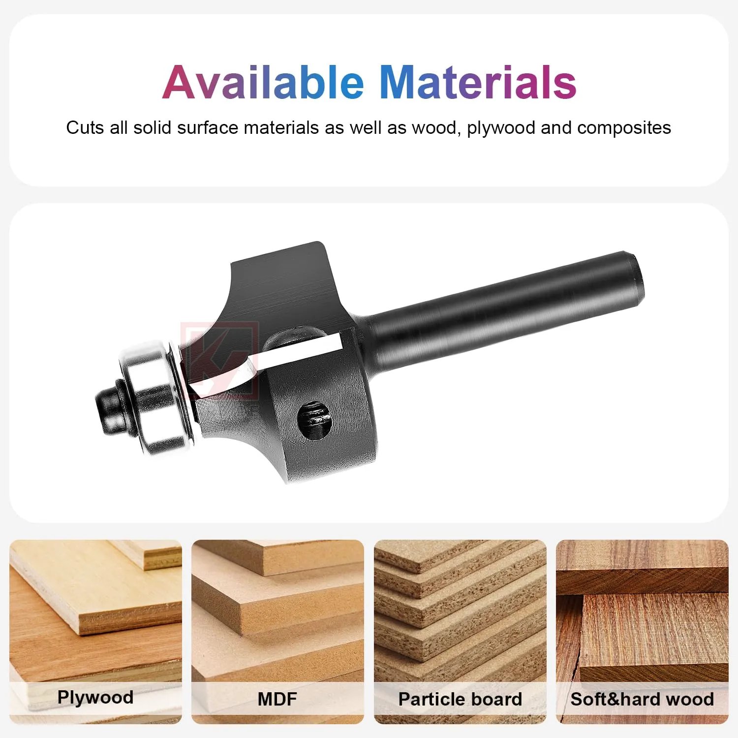 Radius Corner Round Router Bit with Insert