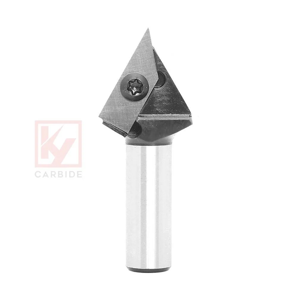 60 Degree V-Groove Carbide Insert Wood CNC Router Bits