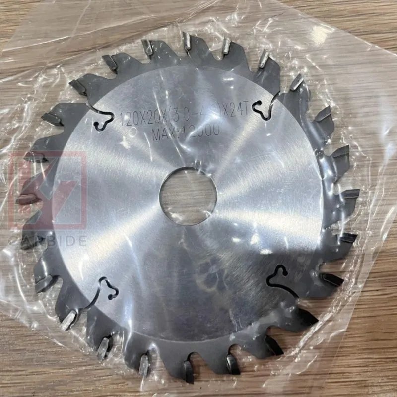 HW Adjustable Scoring Saw Blades 120x20x2.8/3.6 12+12 teeth