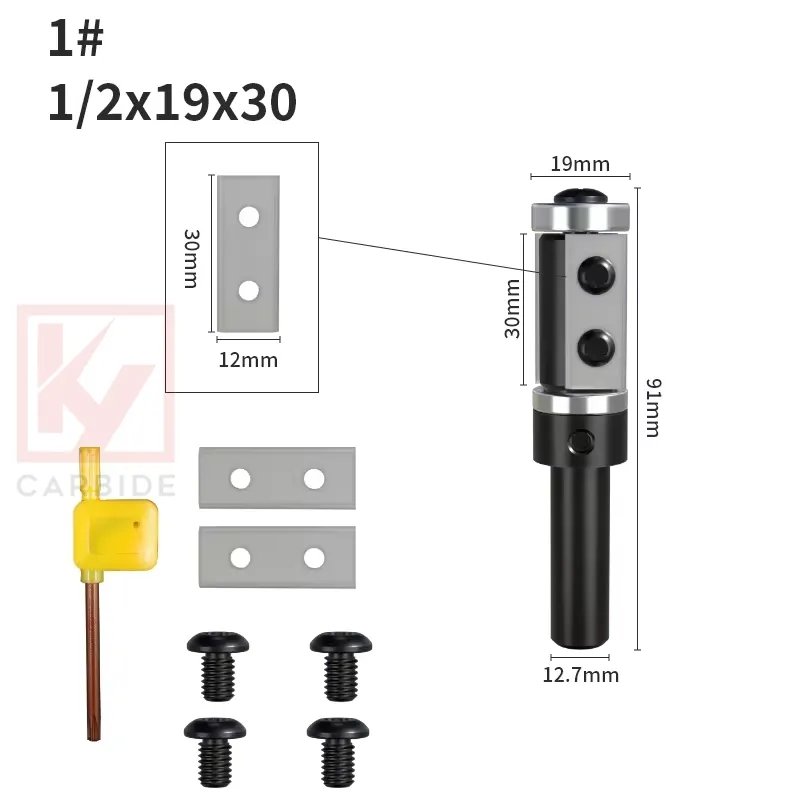 Double Bearings Spiral Flush Trim Router Bit