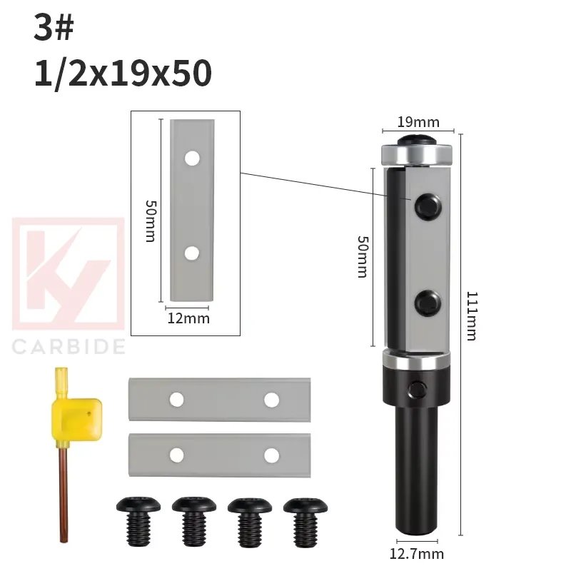 Double Bearings Spiral Flush Trim Router Bit
