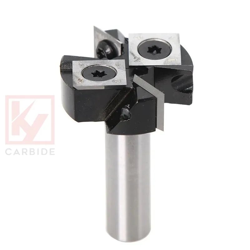 2+2 Flutes Cleaning Bottom Router Bit Wood with Carbide Insert