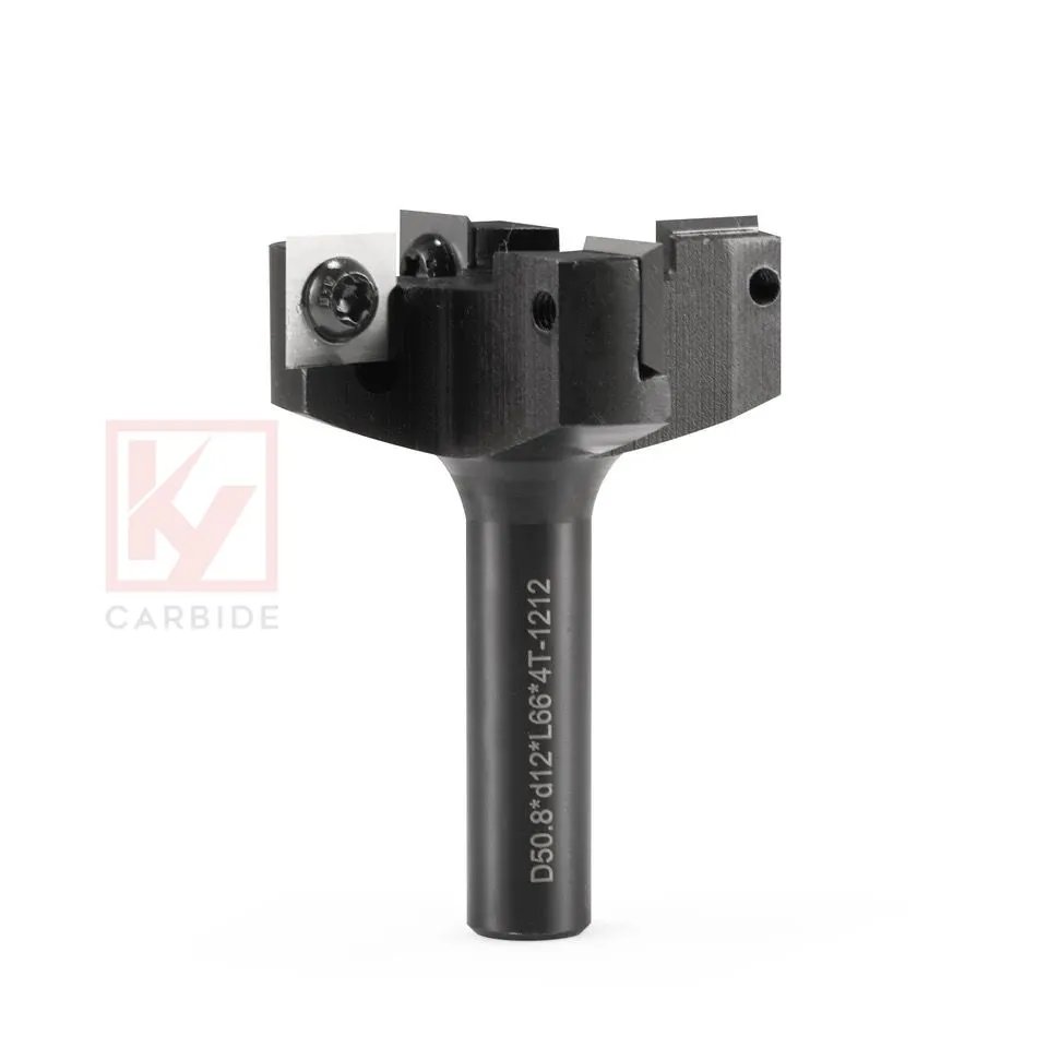 KY 4 Flutes Spoilboard Surfacing Router Bit with Carbide Blade