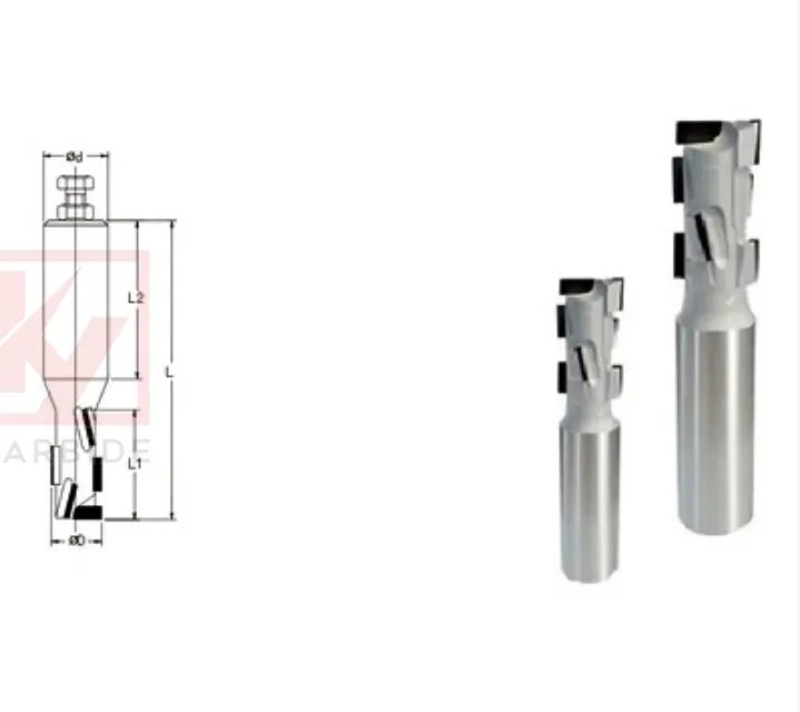 PCD DiamondI Spiral Router Bits Z2+2